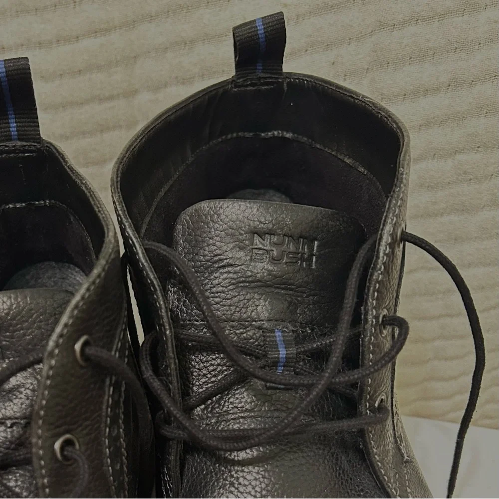 Nunn Bush Chukkas Black Leather Men's Ankle Boots Lace Up Size 11 - Picture 10 of 16